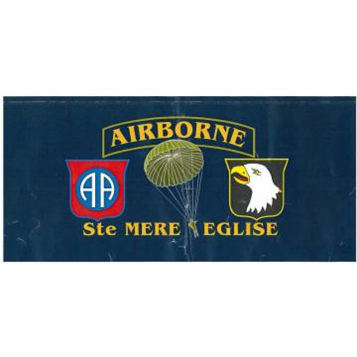Casquette 6 panneaux Broderie E617 Ref 17853 Ste Mère Eglise Army  Beige Taille unique