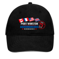 Casquette 6 panneaux E1235 Ref/ 30956 Drapeaux Port Winston 75th Anniversary French Marine / Blanc T