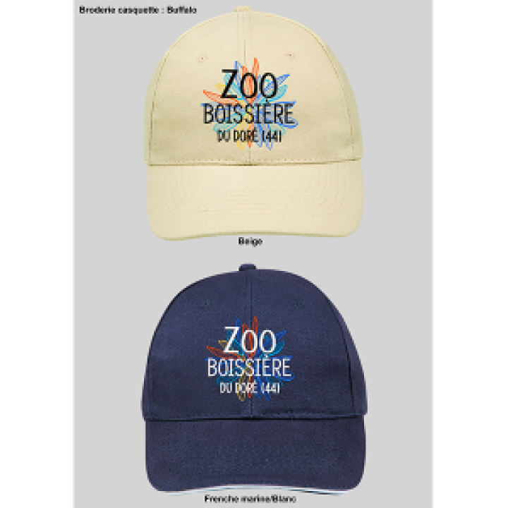 Casquette 6 panneaux E1259 Ref 31548 Zoo Boissière du Dore 44 Beige Taille unique