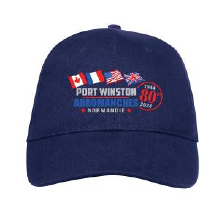 Casquette 6 panneaux E1325 Ref/ 35180 Port Winston 80eme Annyversary Gris Fonc&eacute; / Gris Clair Taille unique