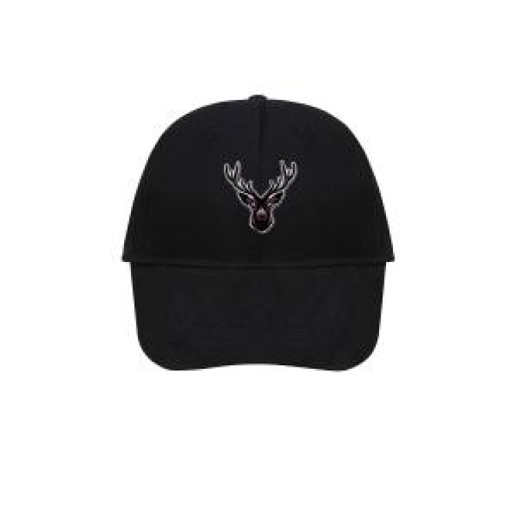 Casquette 6 panneaux Patch Cerf + transfert côté gauche Safari Train Beige Taille unique
