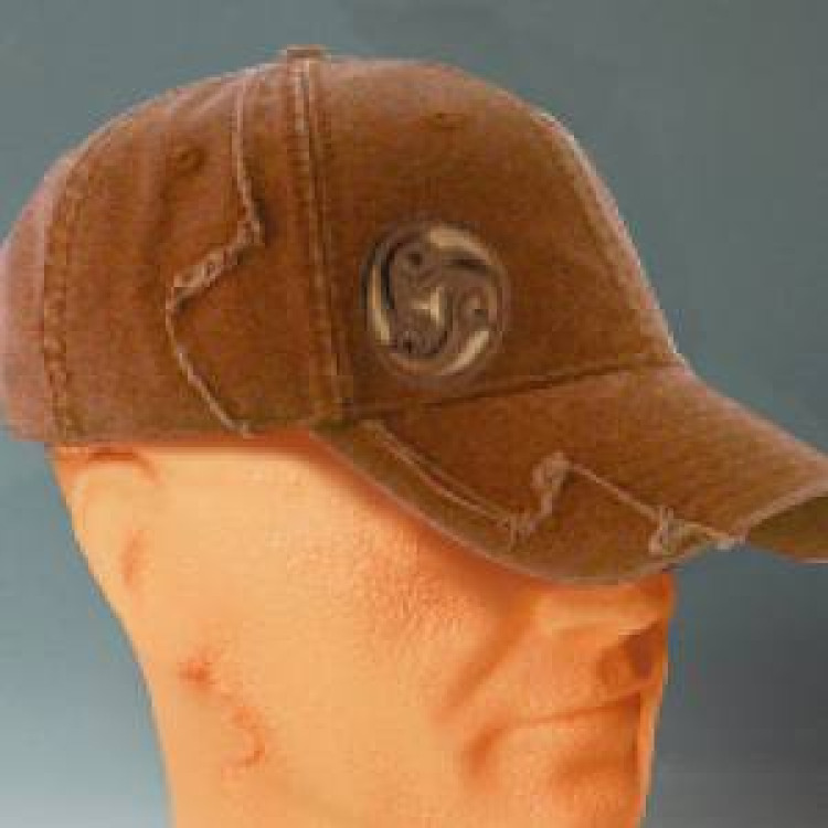 Casquette adulte Broderie Triskell (Bc9009) marron fonc&eacute; Taille unique
