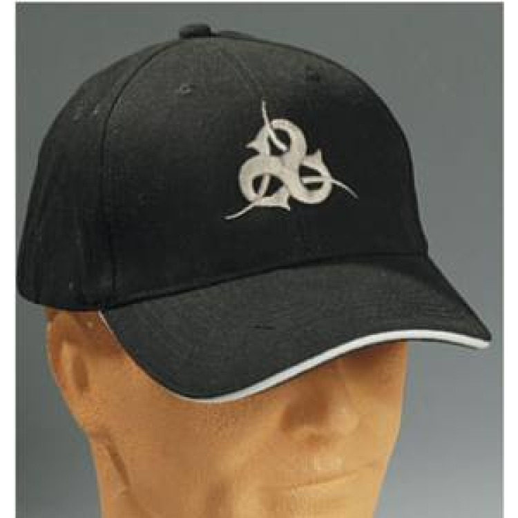 Casquette adulte Broderie Triskell Tribal noir/blanc Taille unique