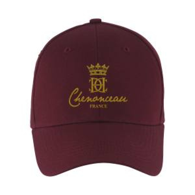 Casquette adulte E1154 Ref/ 28616 Cch Chenonceau (Broderie en Argent sur Casquette Noir/ Marine/ Blanche et Rose. Broderie en Or sur Casquette Bordeaux) rose/blanc Taille unique