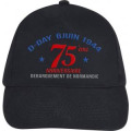 Casquette adulte E1244 Ref/ 31195 Broderie 75th Anniversary marine/blanc Taille unique