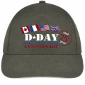 Casquette adulte E1245 Ref/ 31196 Broderie 75th Anniversary Drapeaux marine/blanc Taille unique
