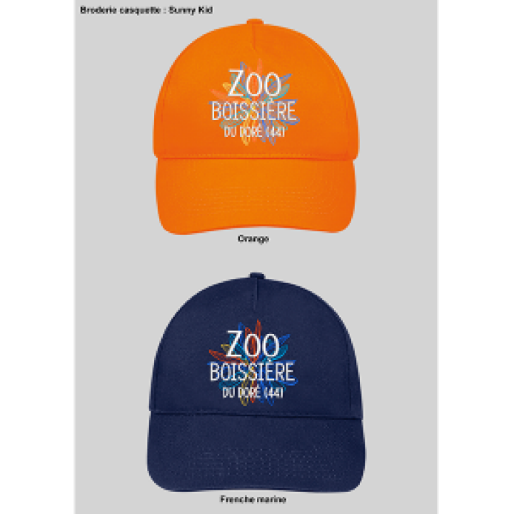 Casquette enfant 5 panneaux E1259 Ref 31548 Zoo Boissière du Dore 44 Orange Taille unique