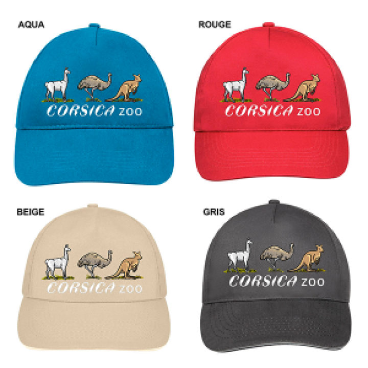 Casquette enfant 5 panneaux E1267 Ref 31671 Zoo Corsica Aqua Taille unique
