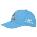 Casquette enfant 5 panneaux Patch transfert L&eacute;murien + transfert C&ocirc;te gauche la Vall&eacute;e des Singes Vert Prairie Taille unique