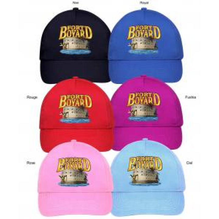 Casquette enfant 5 panneaux Transfert Fort Boyard  Fort Noir Taille unique