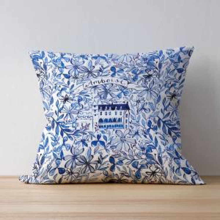 Coussin all-over Ch&acirc;teau d&rsquo;Amboise uni 40 x 40