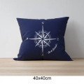 Coussin all-over Coordonn&eacute;es GPS &Icirc;le de Br&eacute;hat uni 40 x 40