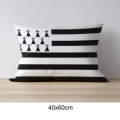 Coussin all-over Drapeau de Bretagne uni 60 x 40