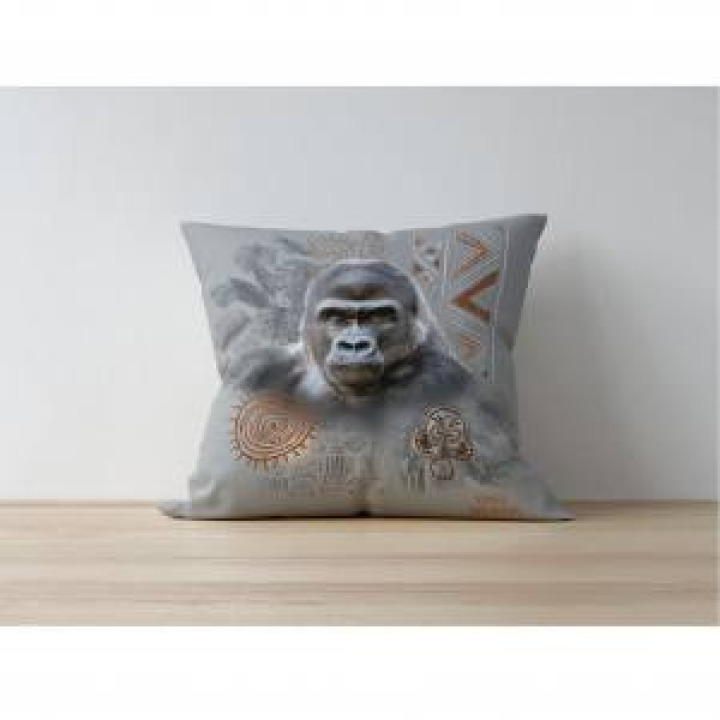 Coussin allover Gorille Intemporel uni 40 x 40