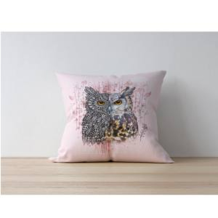 Coussin all-over Hibou Native Tribes uni 40 x 40