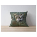 Coussin all-over Léopard Intemporel Parc Animalier d’Auvergne uni 40 x 40