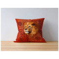 Coussin all-over Lion Intemporel Cerza uni 40 x 40