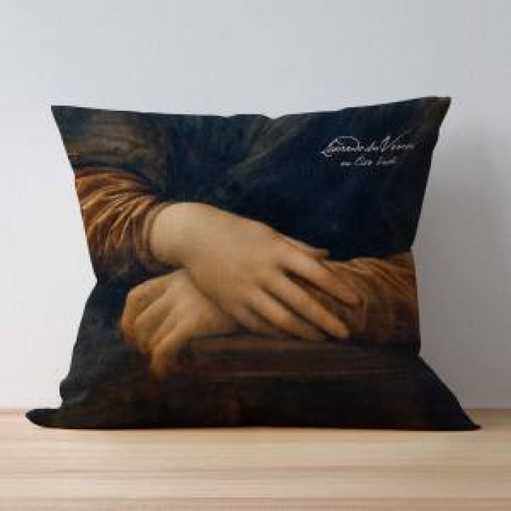 Coussin allover Mains Clos Lucé uni 40 x 40