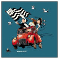 Coussin all-over Mam Goz 2cv uni 40 x 40