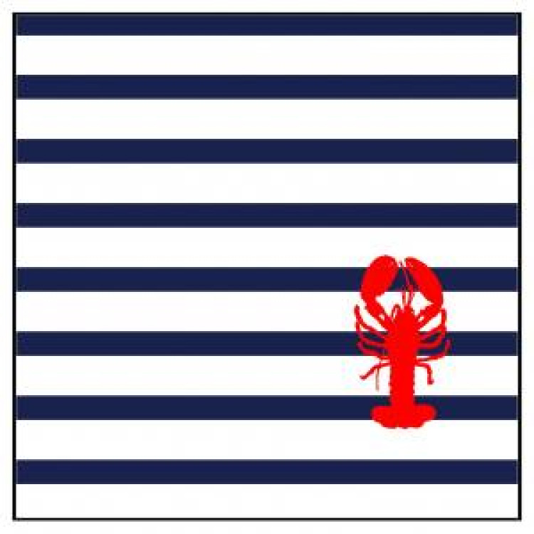 Coussin all-over Rayure Homard uni 60 x 40
