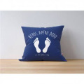 Coussin all-over Repos Ap&eacute;ro Dodo les Pieds dans l&rsquo;eau uni 40 x 40
