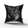 Coussin all-over Sublimation Loup Gamme Black (Palitine) Cerza uni 40 x 40