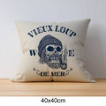 Coussin all-over Vieux Loup de Mer (Palitine) uni 40 x 40
