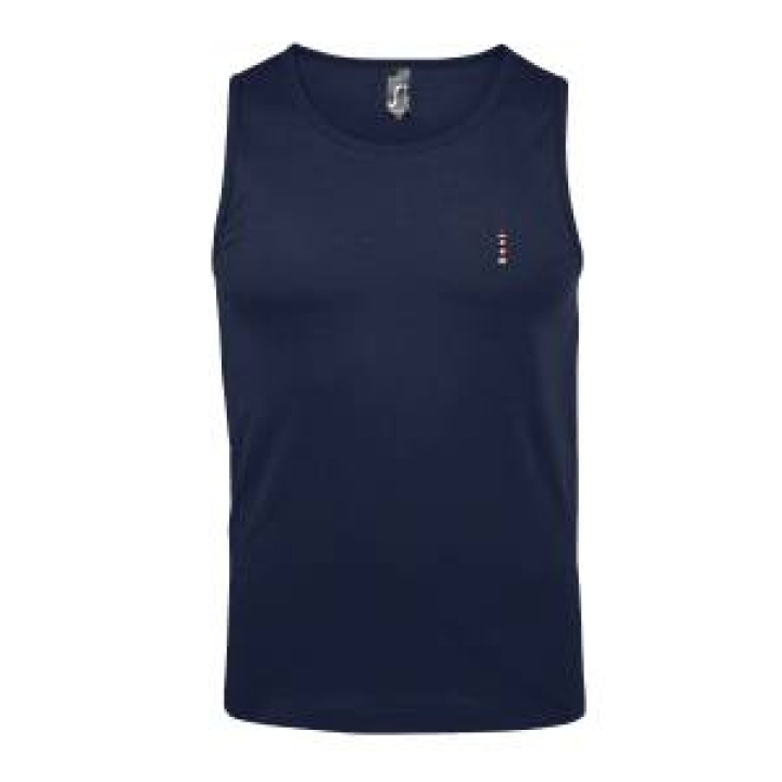 Débardeur homme Broderie E1290 Ref 33123 Phare Blanc S