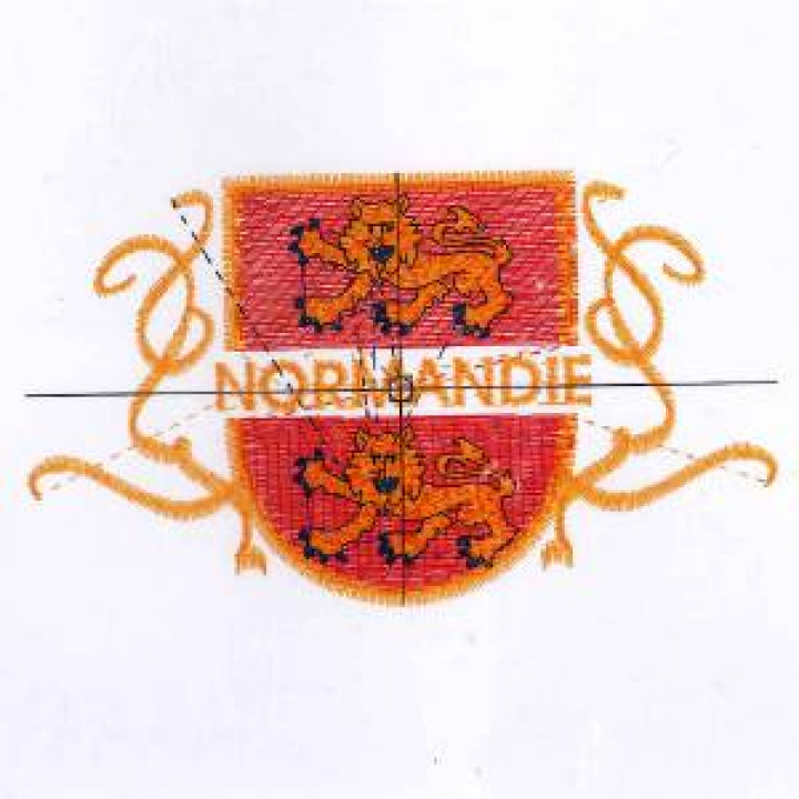 E616  Broderie E616 Ref 17848 Blason Normandie