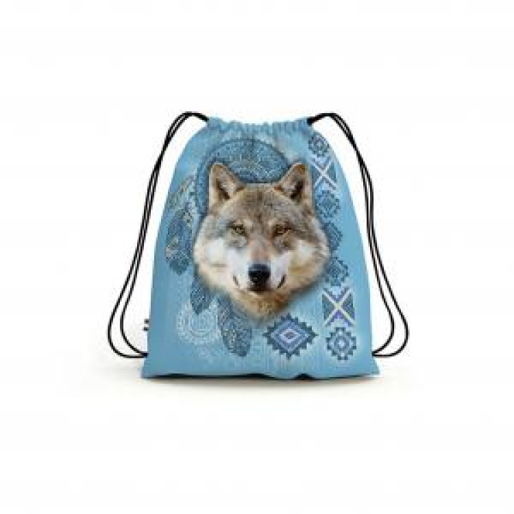 Gymsac all-over Loup Intemporel Blanc Taille unique