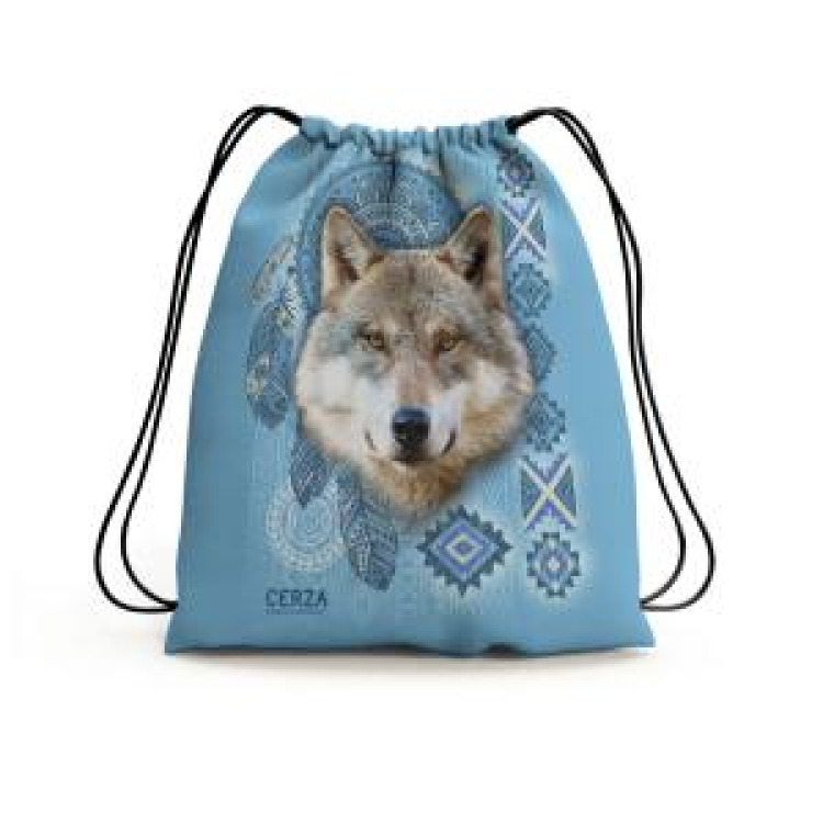 Gymsac all-over Loup Intemporel Cerza Blanc Taille unique