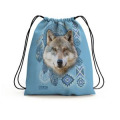 Gymsac all-over Loup Intemporel Cerza Blanc Taille unique