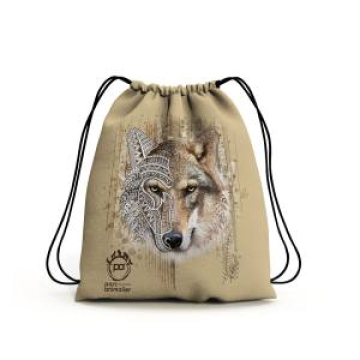 Gymsac allover Loup Native Tribes Parc Animalier des Pyrénées Blanc Taille unique