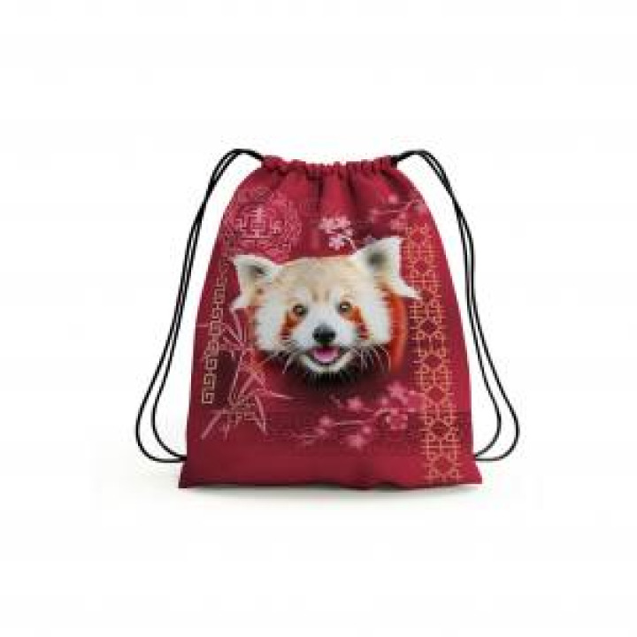 Gymsac allover Panda Roux Intemporel Blanc Taille unique