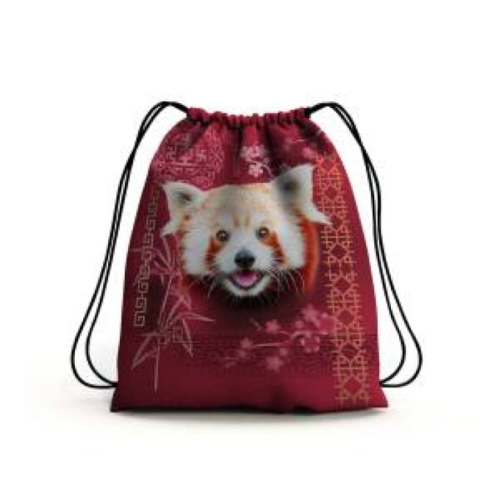 Gymsac allover Panda Roux Intemporel Rouge Orange Parc Animalier des Pyrénées Blanc Taille unique
