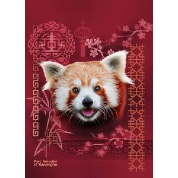 Gymsac allover Panda Roux Intemporel Rouge Orange Parc Animalier dAuvergne Blanc Taille unique