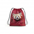 Gymsac all-over Panda Roux Intemporel Blanc Taille unique