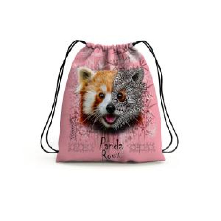 Gymsac allover Panda Roux Native Tribes Rose Clair Blanc Taille unique