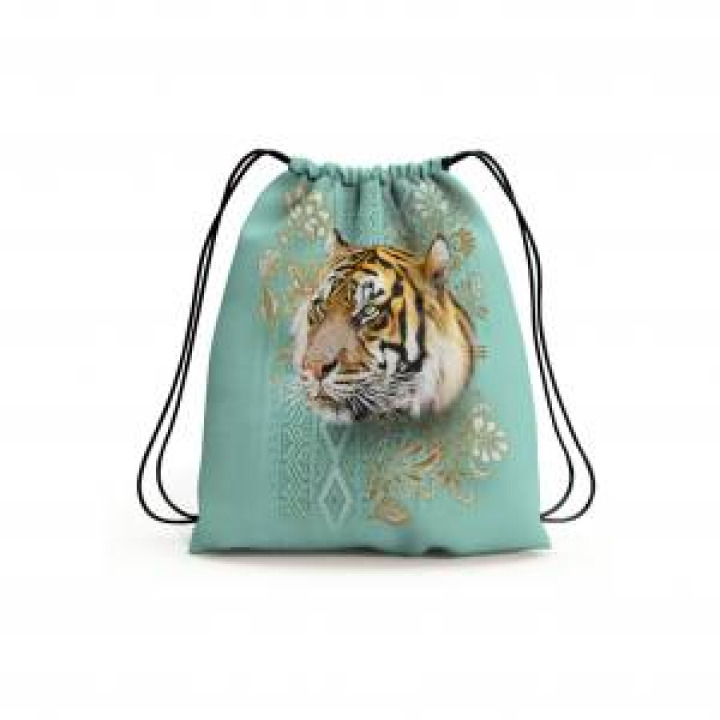 Gymsac allover Tigre Intemporel Blanc Taille unique