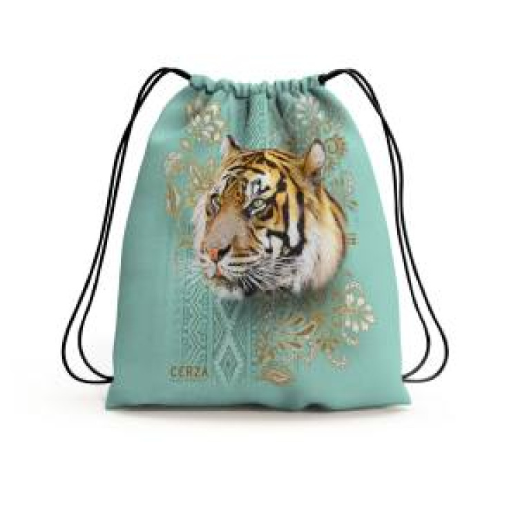 Gymsac all-over Tigre Intemporel Cerza Blanc Taille unique