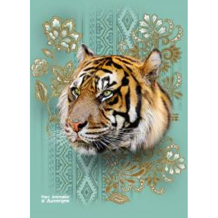 Gymsac allover Tigre Intemporel Parc Animalier dAuvergne Blanc Taille unique