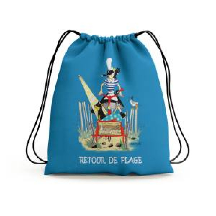 Gymsac allover Tite Soaz Retour de Plage Blanc Taille unique
