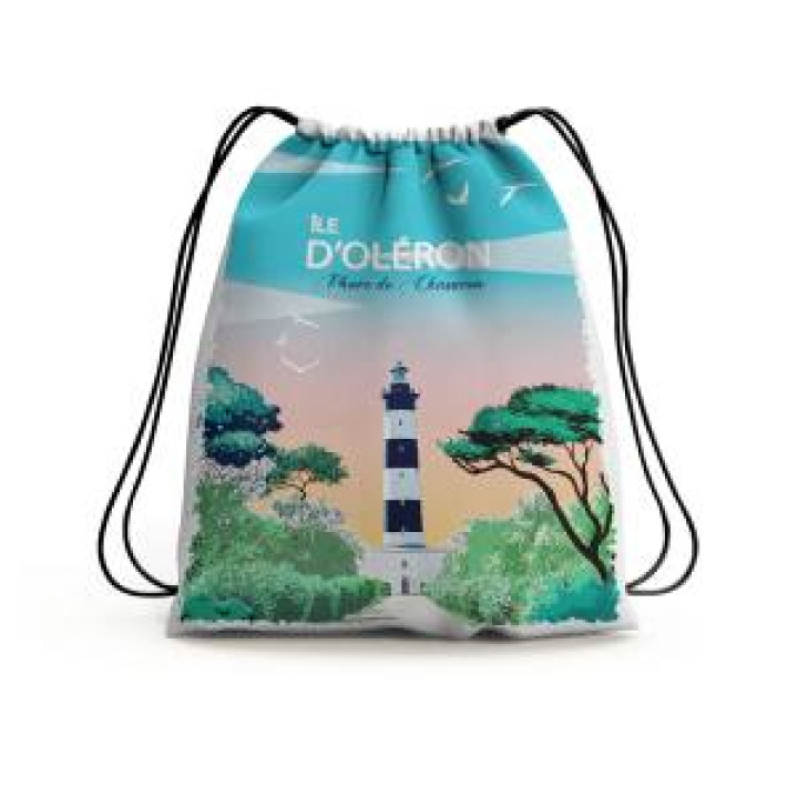 Gymsac allover Vintage Phare Île dOléron Blanc Taille unique