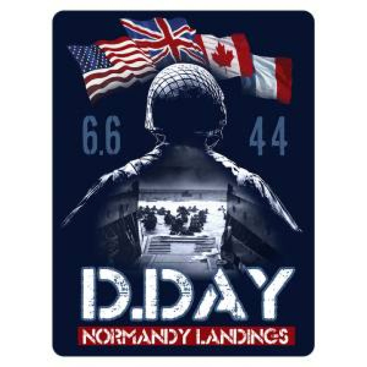 Magnet Barge de Débarquement dans le Soldat DDay Blanc Taille unique