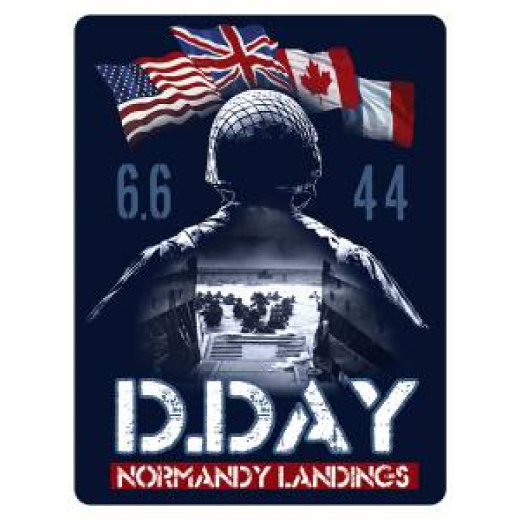 Magnet Barge de D&eacute;barquement dans le Soldat D-Day Blanc Taille unique