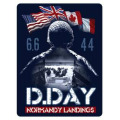 Magnet Barge de D&eacute;barquement dans le Soldat D-Day Blanc Taille unique
