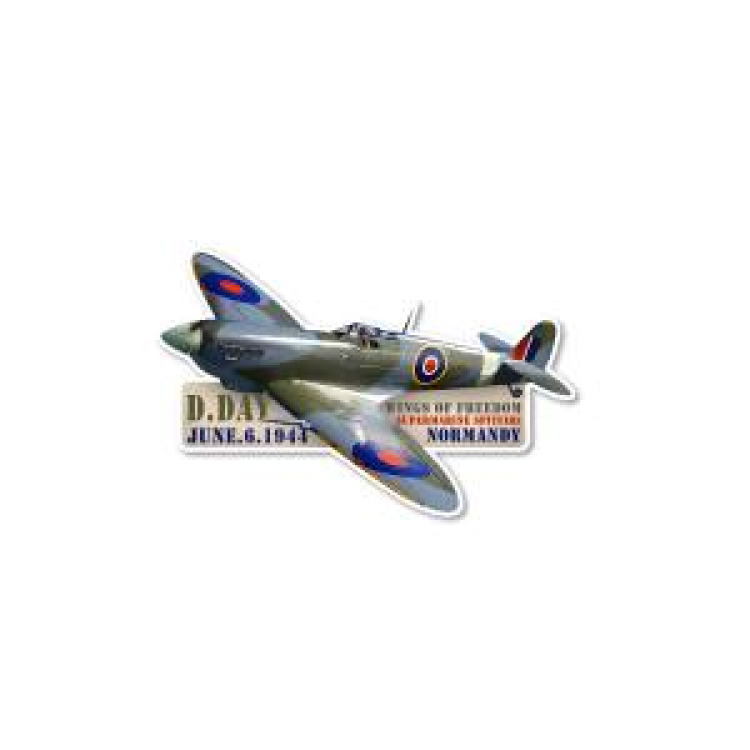 Magnet bois Avion Spitfire 80th Anniversary Blanc Taille unique