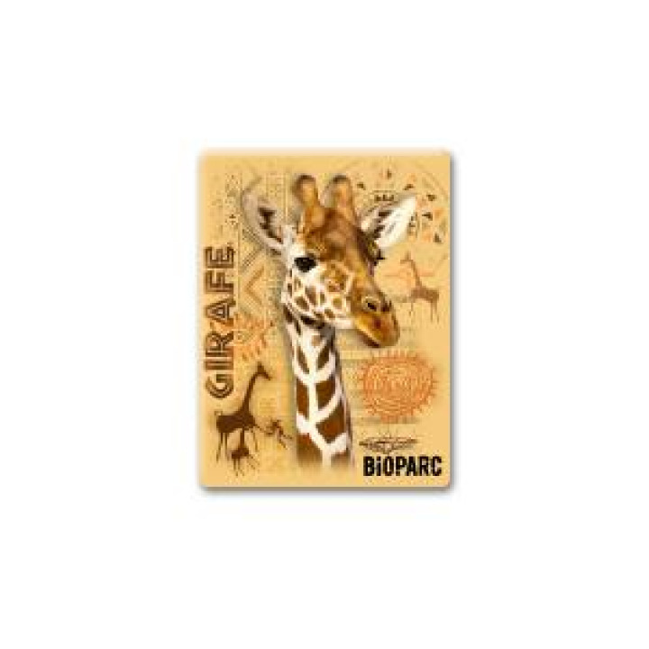 Magnet bois Girafe Intemporel Bioparc Blanc Taille unique