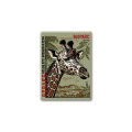 Magnet bois Girafe Linocut Bioparc Blanc Taille unique