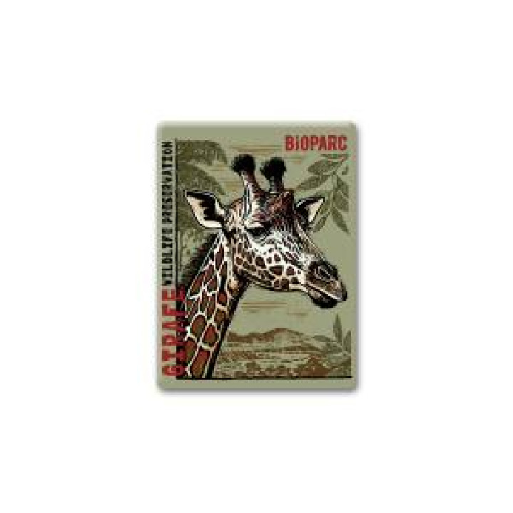 Magnet bois Girafe Linocut Bioparc Blanc Taille unique